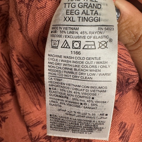 Old navy women's XXL Tall desert novelty linen blend cami jumpsuit western - Picture 8 of 10